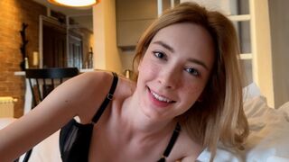 A young girl was woken up by a cock, not by an alarm clock - cutesy