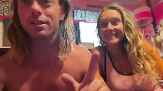 A couple has sex fun on the lake during a summer in Michigan