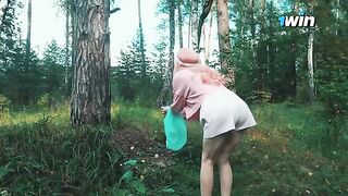 A beautiful woman got lost in the forest and met a forester