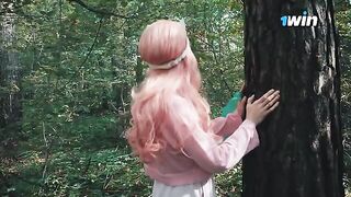 A beautiful woman got lost in the forest and met a forester