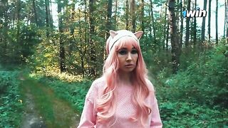 A beautiful woman got lost in the forest and met a forester
