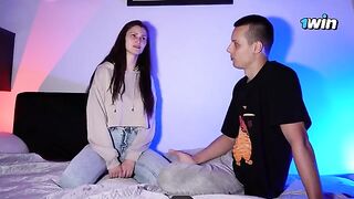 The host of the show is interviewing a well-known adult star on his channel