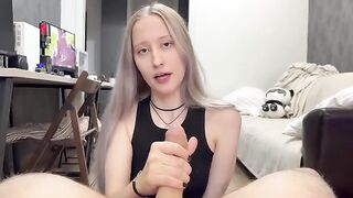 A cute silver-haired girl agreed to get fucked in order to get a creampie