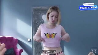 A stepfather punishes his daughter for wasting money on blowjob classes