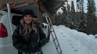 Babe seduced me in the tent while girlfriend was sleeping