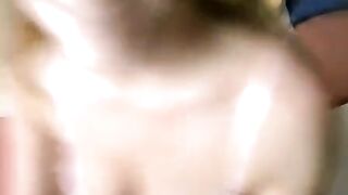 Girl with glasses fucks at home and sucks a cock passionately
