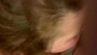 I put my cock in her mouth while she was eating eggs, a steamy POV scene