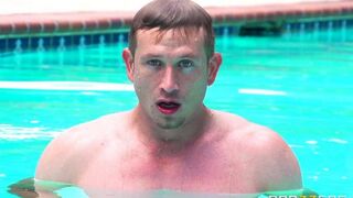 I wanted to tan and I got sex by the pool