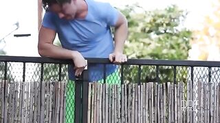 A busty brunette gets fucked by her neighbor with big tits