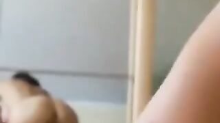 A couple has a great private sex session with intense suction action