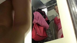 Spying for a girl in the locker room of the shop is not cool