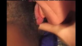 Black woman fucked by a white man who is much older than her