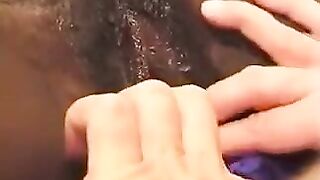 Black woman fucked by a white man who is much older than her