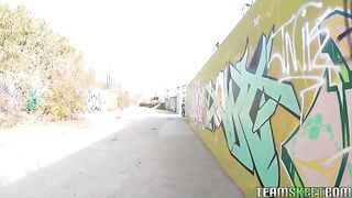 A man fucks a passer-by right on the street