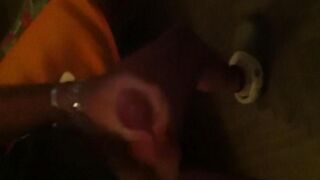 A guy jerked in front of the mirror and felt great