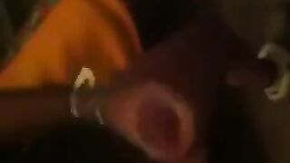 A guy jerked in front of the mirror and felt great