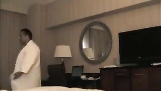 He undressed a whore in the hotel room to fuck