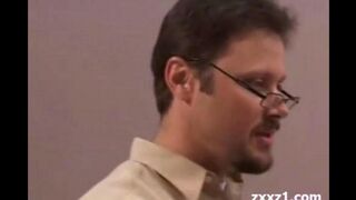 The teacher forced the student into a blowjob and cancer