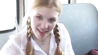 Horny schoolgirls get fucked under their skirts in steamy action