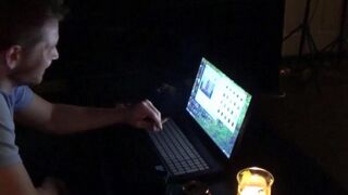 A wife got so horny after watching a porn video and fucked her husband