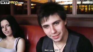 A girl was picked up by Russians in a cafe toilet