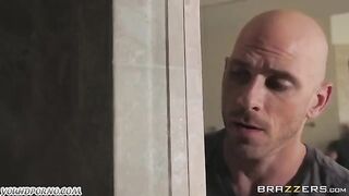 Johnny Sins kicked the girl out of bed with his huge cock