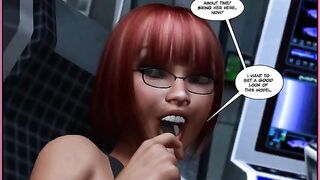 The monsters are having fun with girls in this porn comic