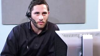 Two employees just do not leave each other and fuck in the office