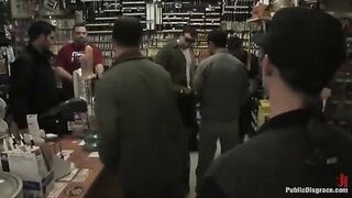 Rough sex in the store with a cute and sexy girl