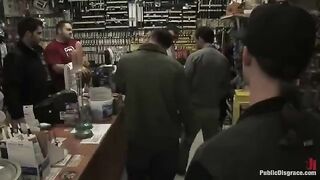 Rough sex in the store with a cute and sexy girl