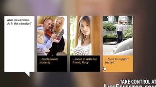 Young girl removed in a cool adult video, showcasing passionate encounters