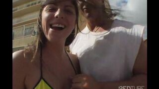 Bicycle walk turned into passionate sex with a girl
