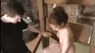 A man fucked a woman in sex sadomaso style