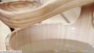 The guy offered a woman to fuck in the sauna