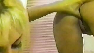 A group of hot girls play with their pussies in the shower using toys