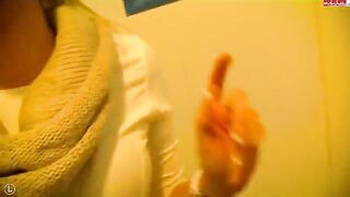 Girl came to the toilet and met a guy, who asked for sex