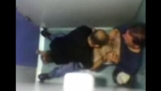The camera in the toilet caught some gay action, damn hot!