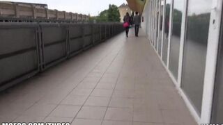 Caught a girl at the train station, it was really great