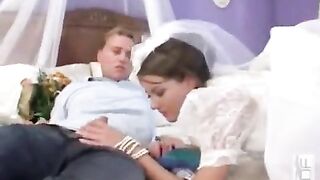A group sex session with the participation of a stunning bride
