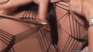 Hot mature lesbians in pantyhose have a great lesbian sex in HD