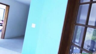 The mulatto got his cock sucked by the pretty Alexia Gold