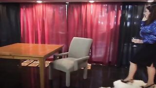 A sexy woman met her neighbor and got intimate while her husband was away