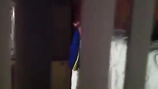 Hiding a camera to shoot sex of neighbors, like in many other videos