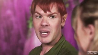 Two mermaids suck Peter Pan’s hard cock in a hot FFM threesome