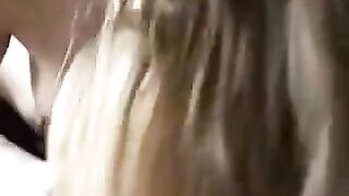 The pretty baby has sex at home with her boyfriend