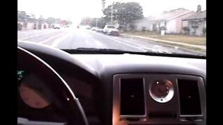 The little girl is sucking cock in the car, it’s her job