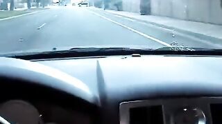 The little girl is sucking cock in the car, it’s her job