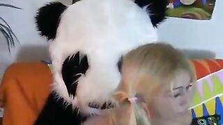 A young girl was fucked by a bear in the ass