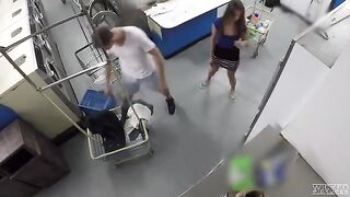 The couple has sex right in front of the hidden camera