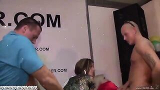A group of people getting drunk and fucking on the camera